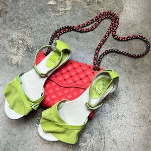 Lime Green Women’s Ankle-Strap Sandals